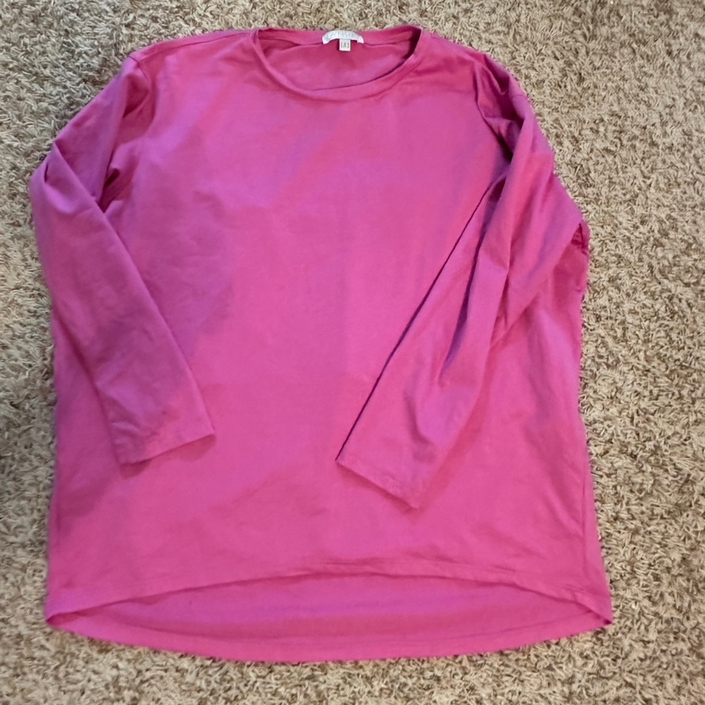 A’nue Miami hot pink shirt